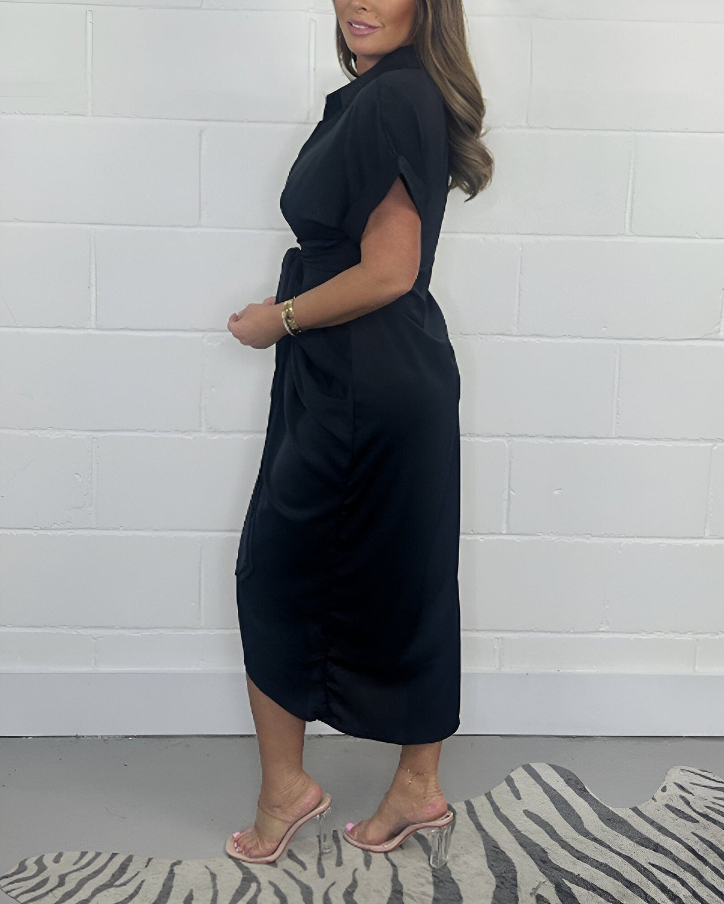 Anouk™ | Luxe Plissé Jurk