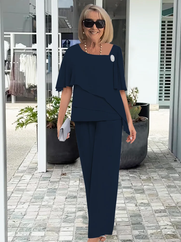 Amore™ | Modieuze Tweedelige set van Chiffon