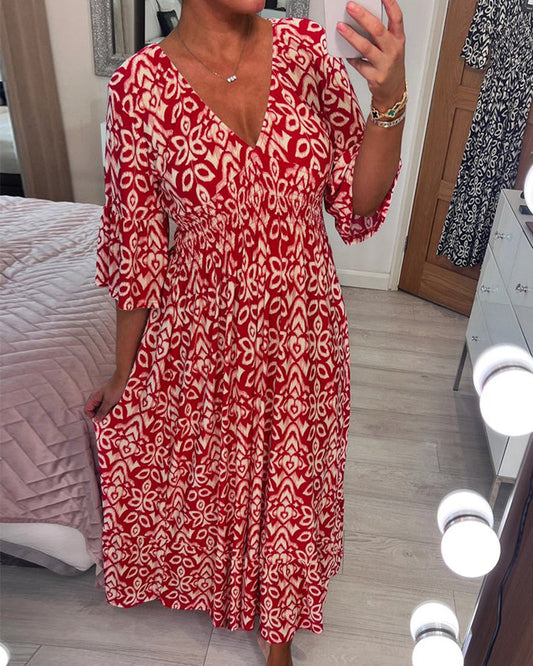 Élina™ | Elegante Maxi Jurk met Print