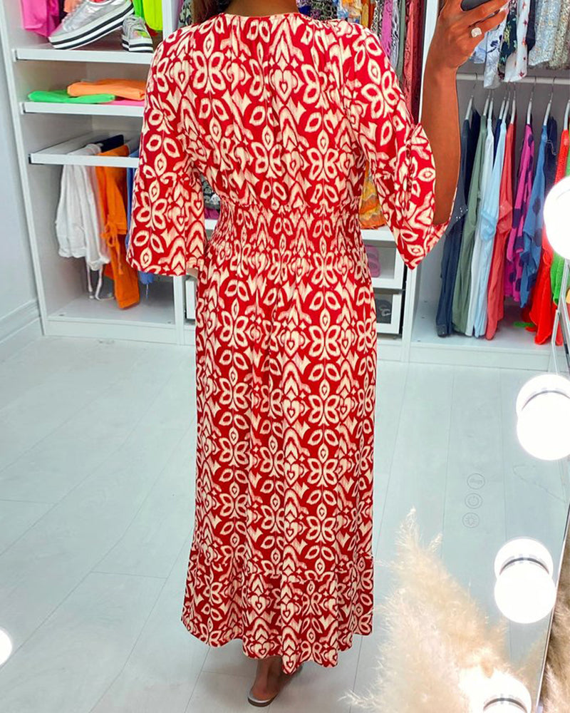 Élina™ | Elegante Maxi Jurk met Print