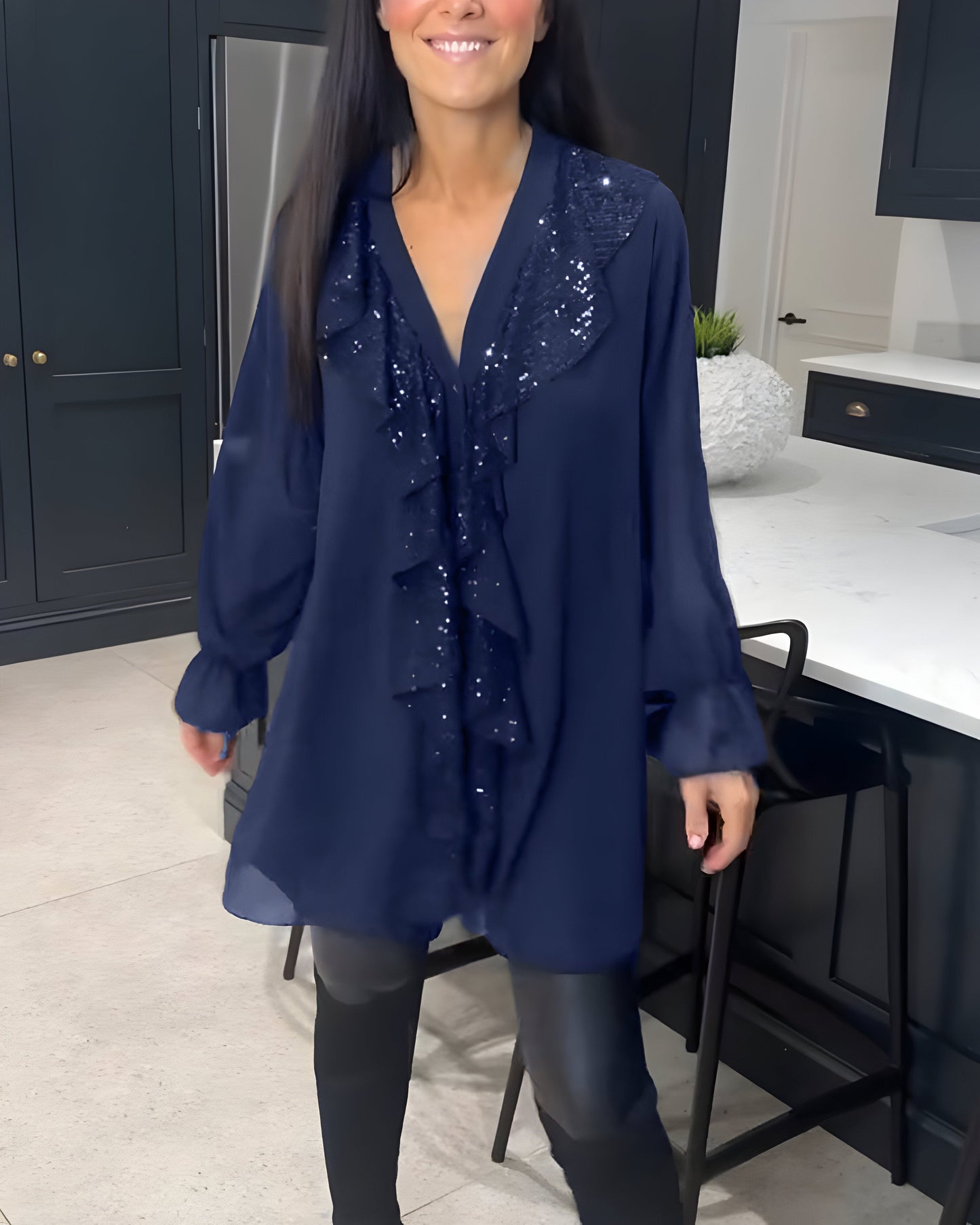 Skylar™ | Elegante Blouse met Volants