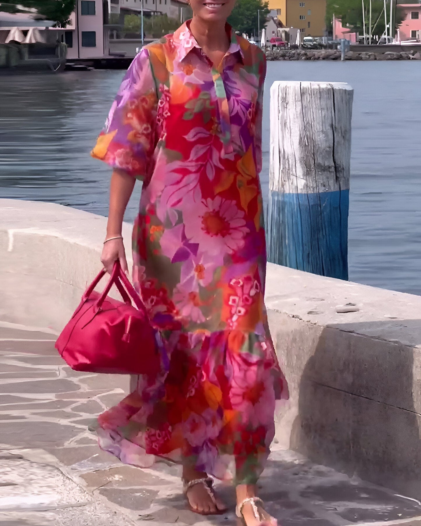Camila™ | Kleurrijke Maxi Jurk
