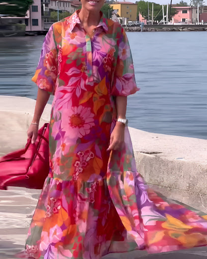 Camila™ | Kleurrijke Maxi Jurk