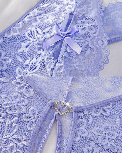 Néla™ | Teddy Halter Bruidslingerie met Open Detail