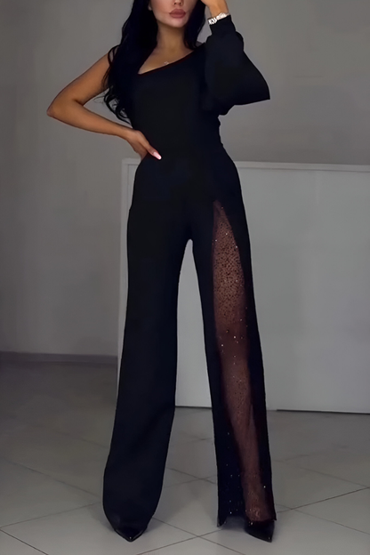 Léonie™ | Elegante Jumpsuit met Brede Benen