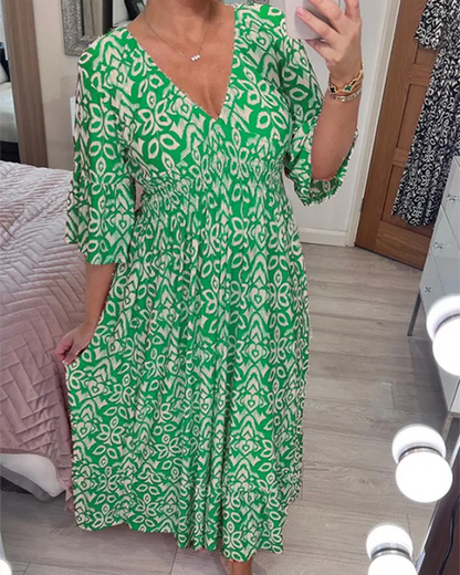Élina™ | Elegante Maxi Jurk met Print