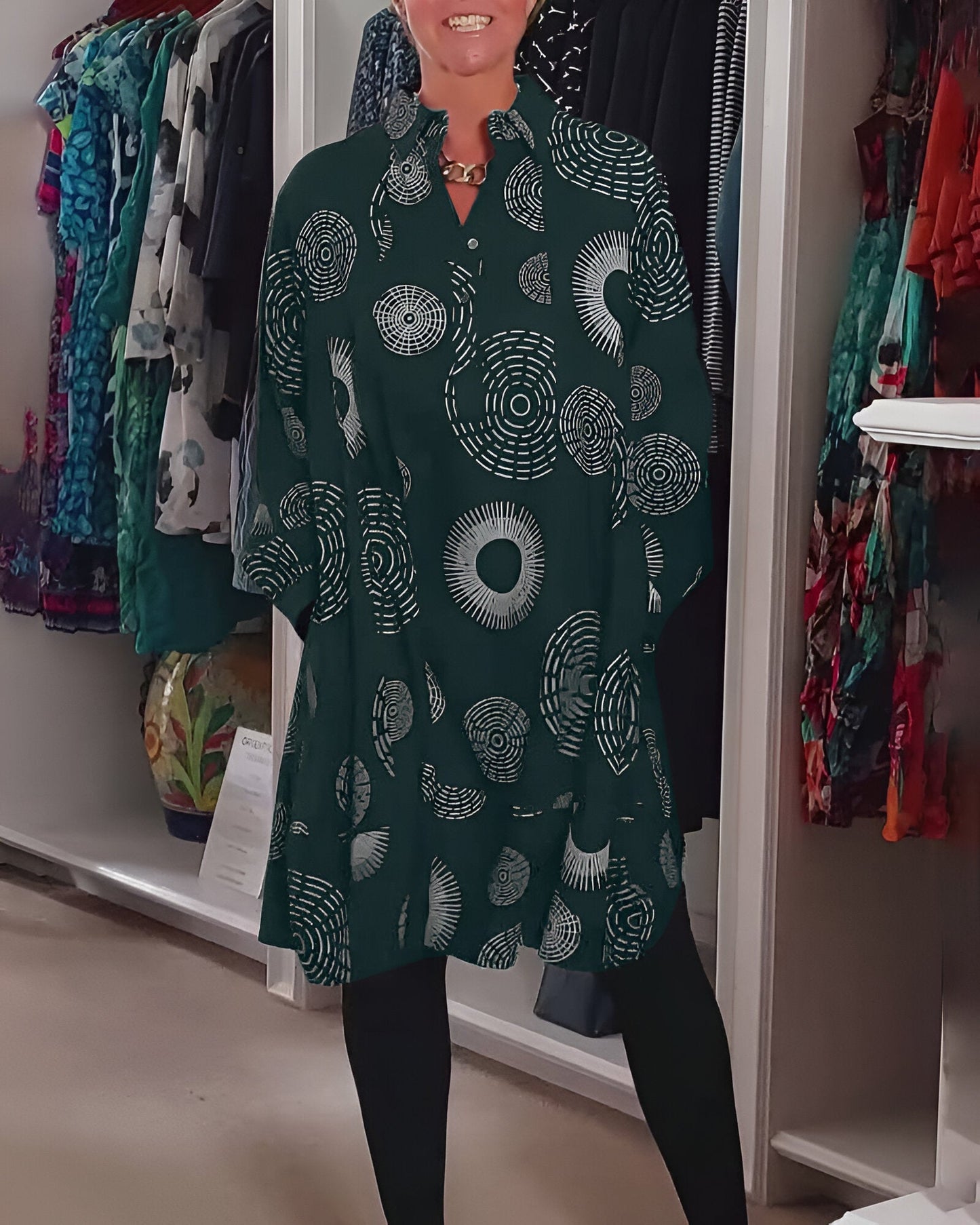 Véra™ | Geometrische Jurk