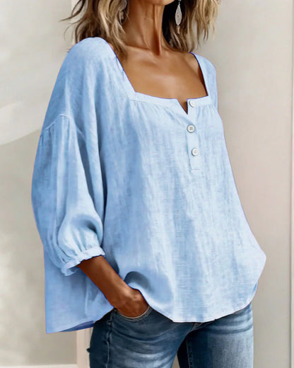 Felicie™ | Elegante Blouse met Vierkante Hals (1+1)