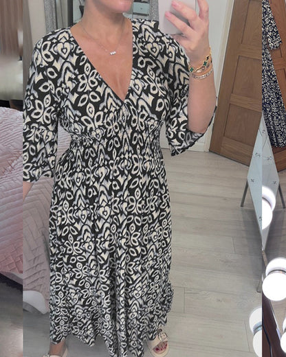 Élina™ | Elegante Maxi Jurk met Print
