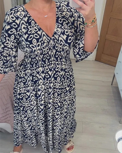 Élina™ | Elegante Maxi Jurk met Print