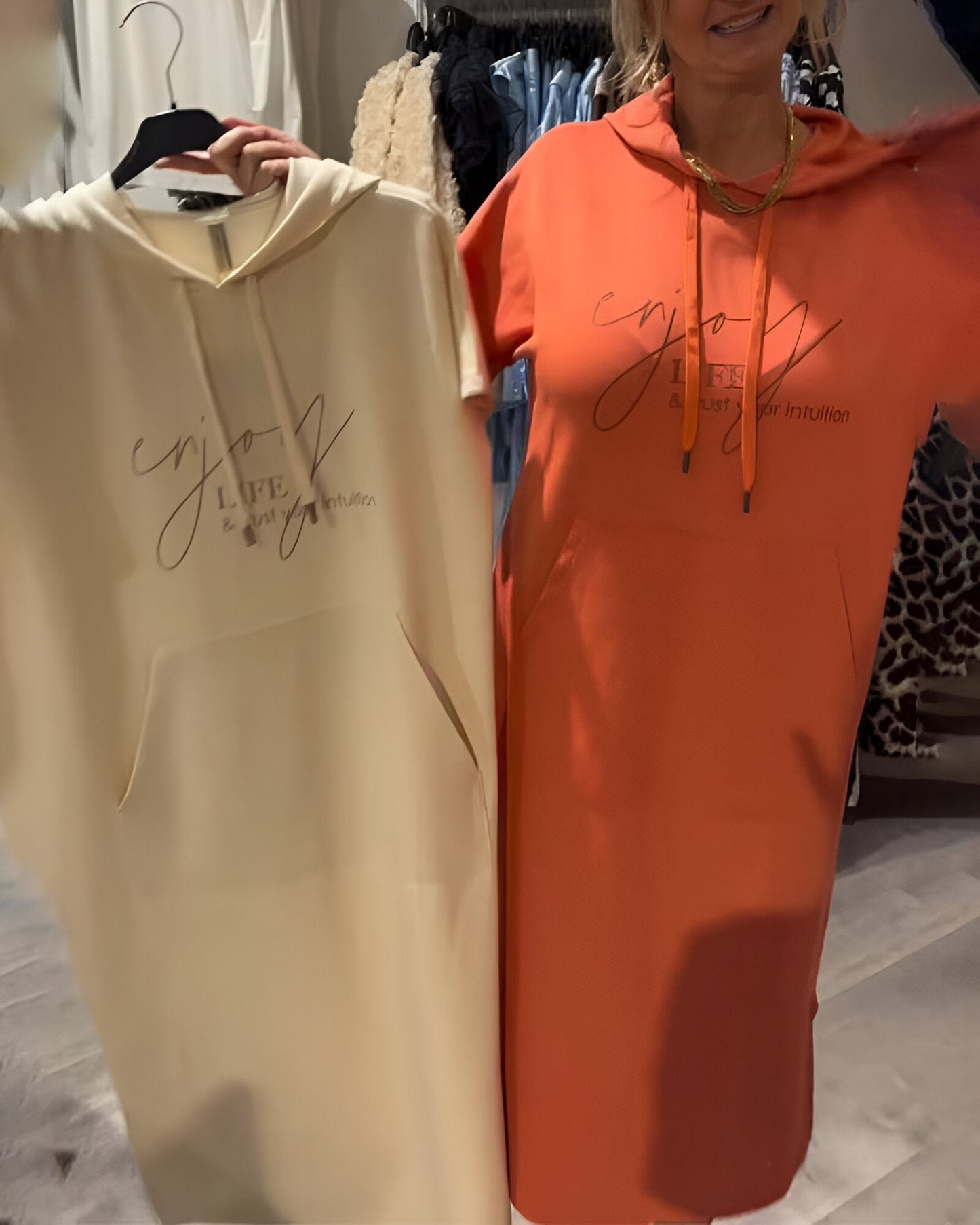 Mélina™ | Zachte hoodie jurk