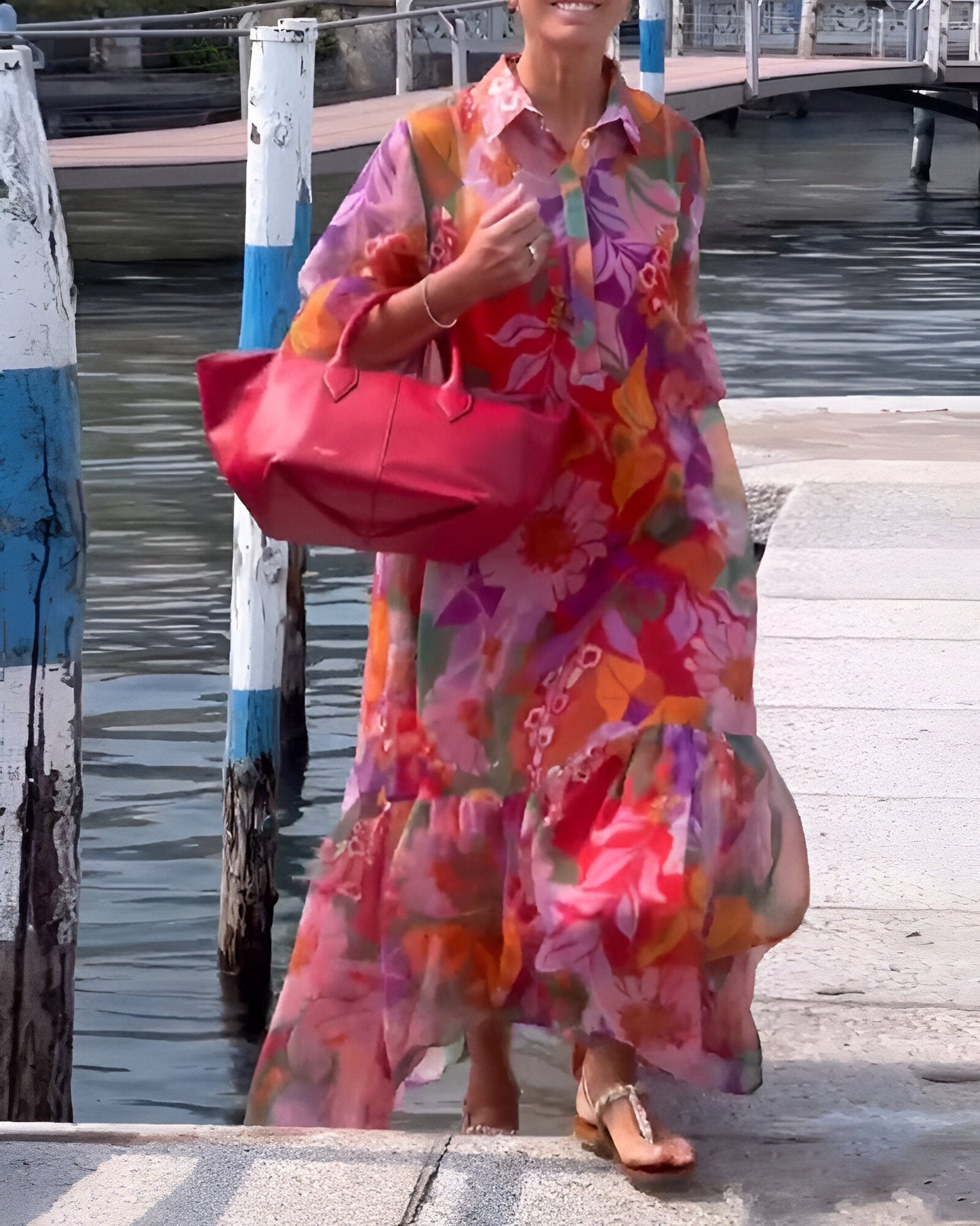 Camila™ | Kleurrijke Maxi Jurk