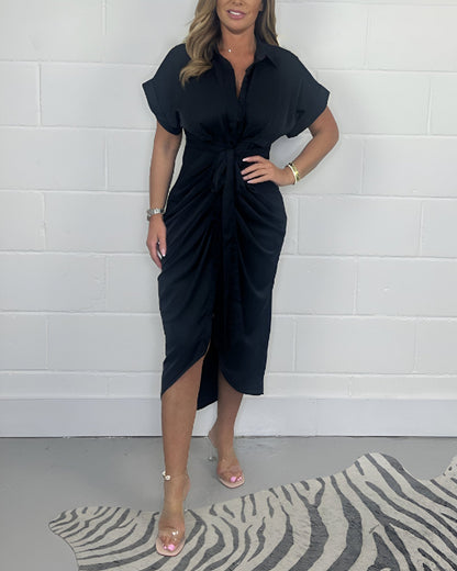 Anouk™ | Luxe Plissé Jurk