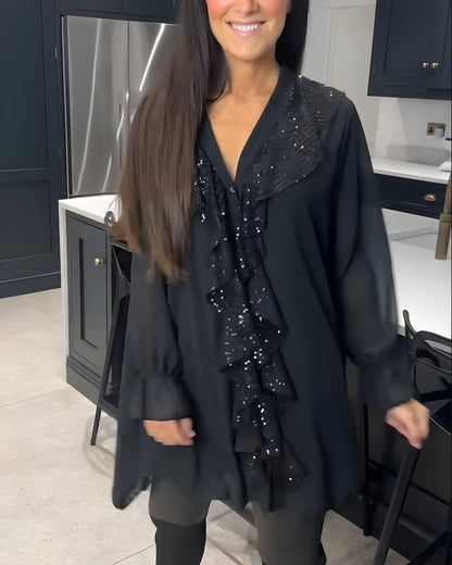 Skylar™ | Elegante Blouse met Volants