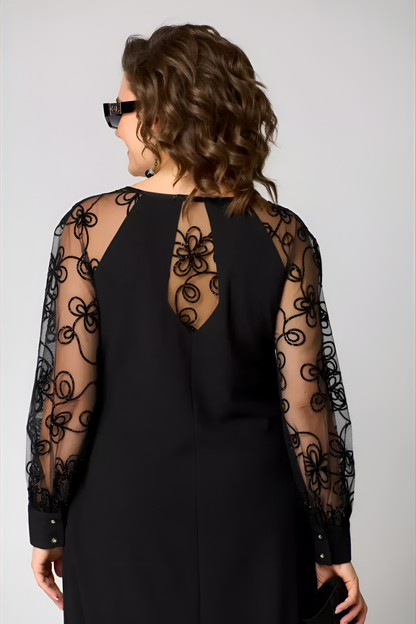 Amira™ | Chique jurk met kantmouwen
