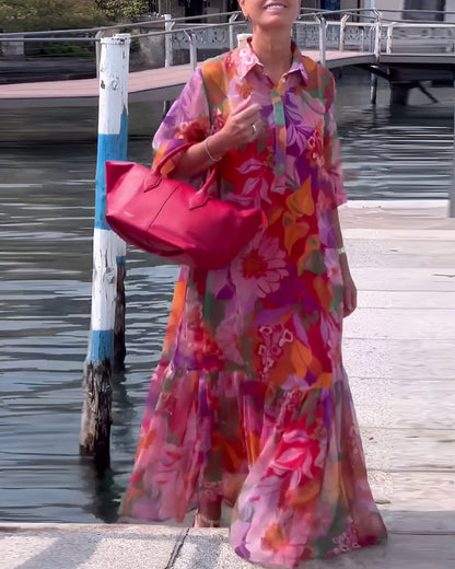 Camila™ | Kleurrijke Maxi Jurk