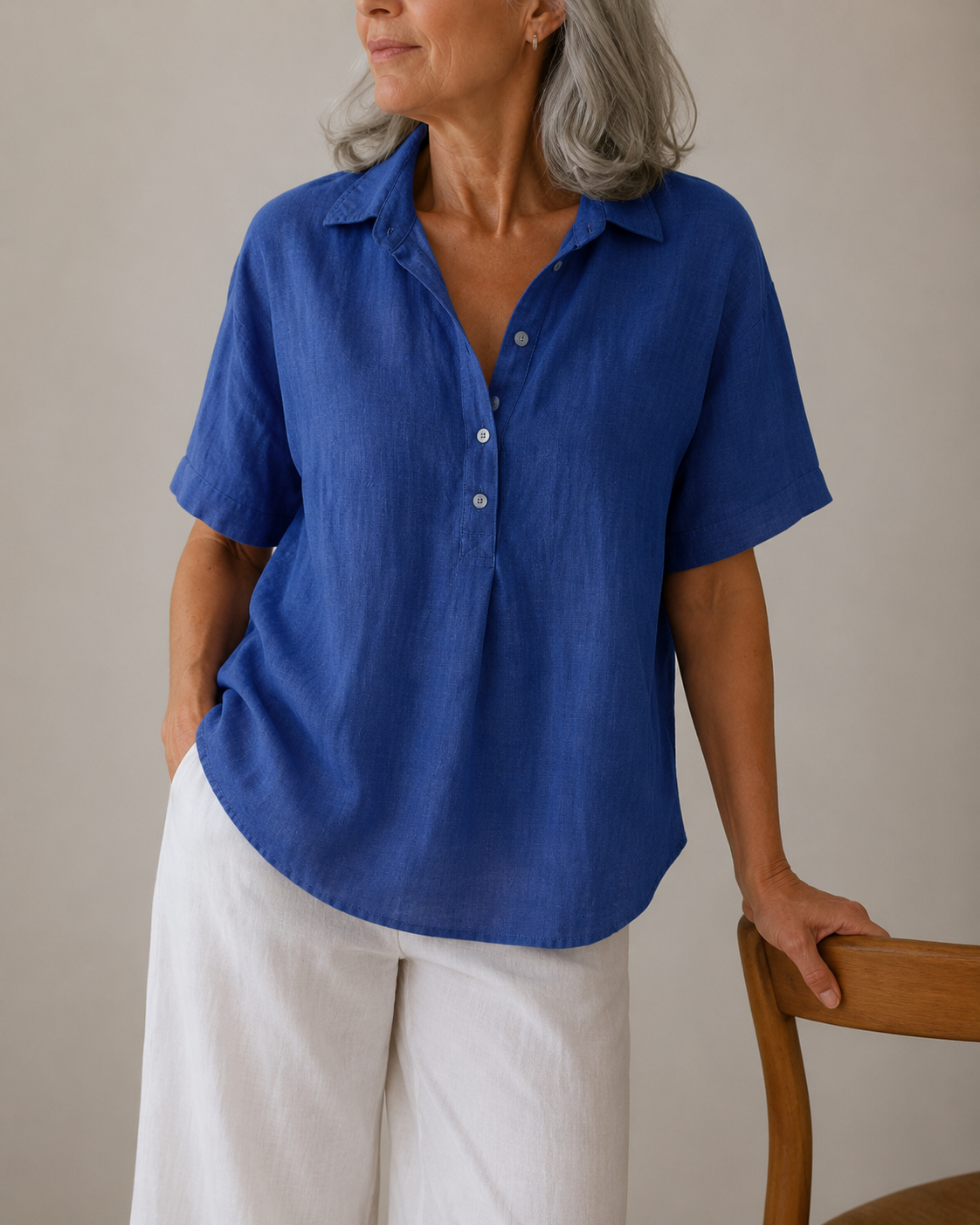 Sanne™ | Elegante Blouse met V-Hals