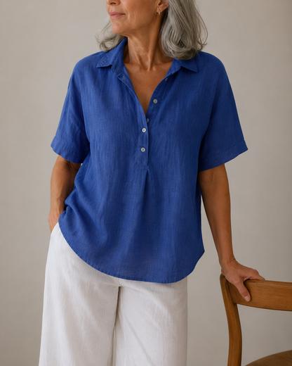 Sanne™ | Elegante Blouse met V-Hals