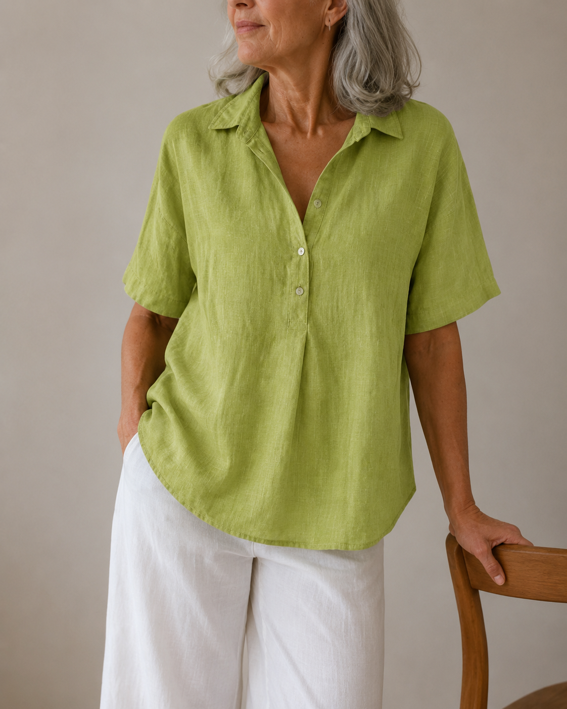 Sanne™ | Elegante Blouse met V-Hals