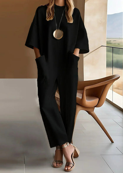 Elizina™ | Elegante Jumpsuit met Korte Mouwen
