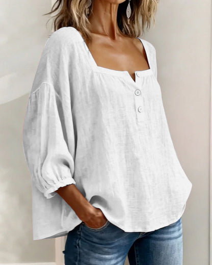 Felicie™ | Elegante Blouse met Vierkante Hals (1+1)