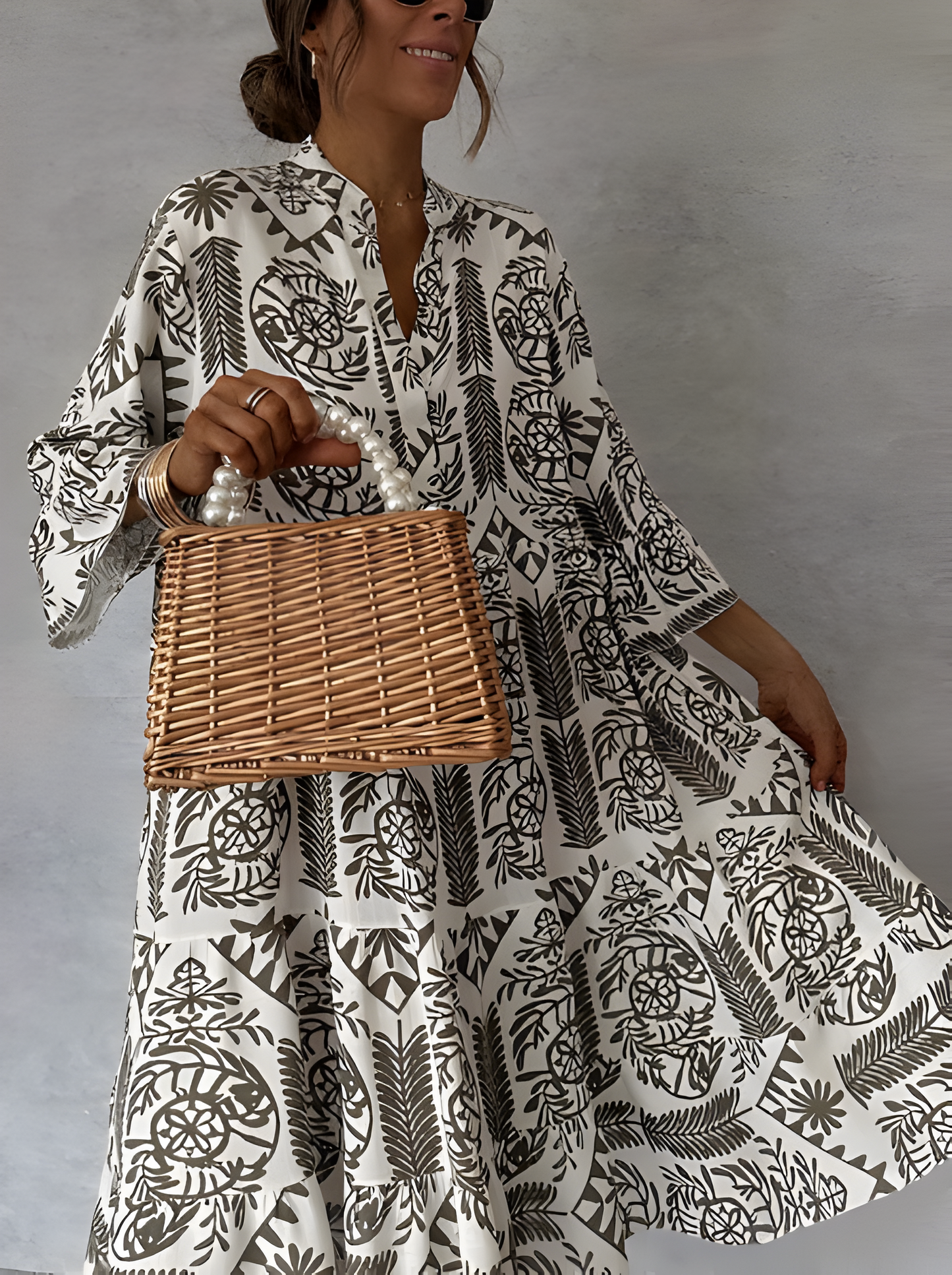 Idalina™ | Trendy Print Jurk