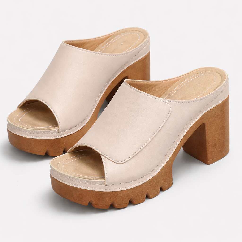 Mizella | Elegante Platform Sandalen met Dikke Hak