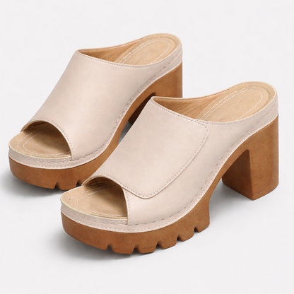 Mizella | Elegante Platform Sandalen met Dikke Hak