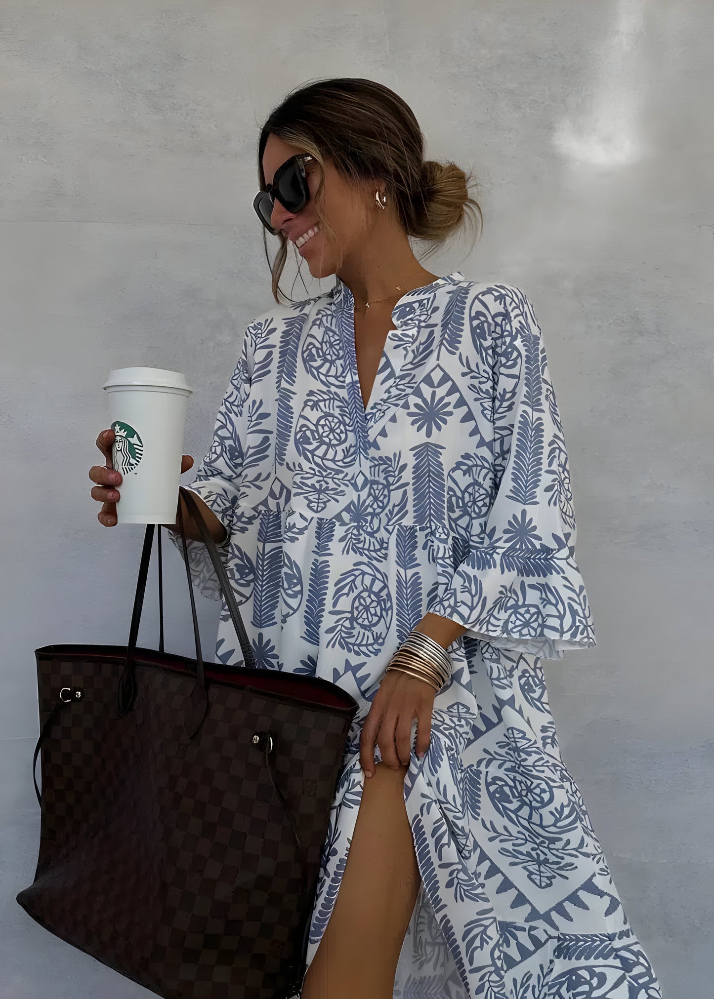Idalina™ | Trendy Print Jurk