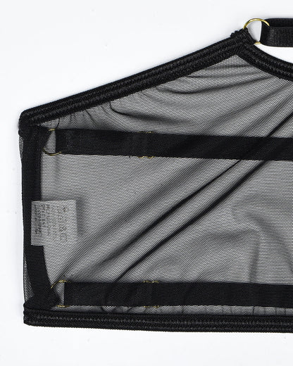 Eline™ | Set van Transparante Mesh Lingerie 4 Stukken