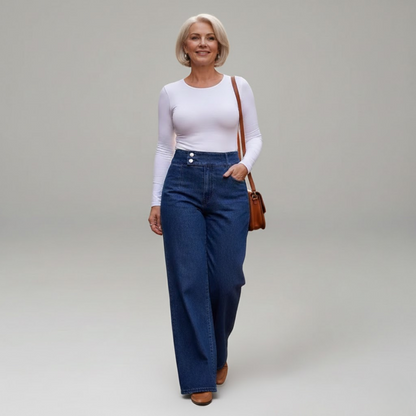 Adèle™ — Hoge taille jeans die de silhouet subtiel verfijnt