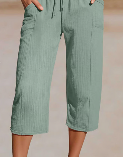 Olivia™ | Katoenen Cropped Comfortbroek