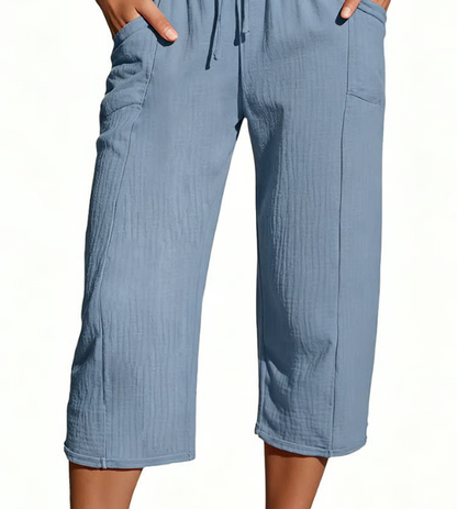 Olivia™ | Katoenen Cropped Comfortbroek