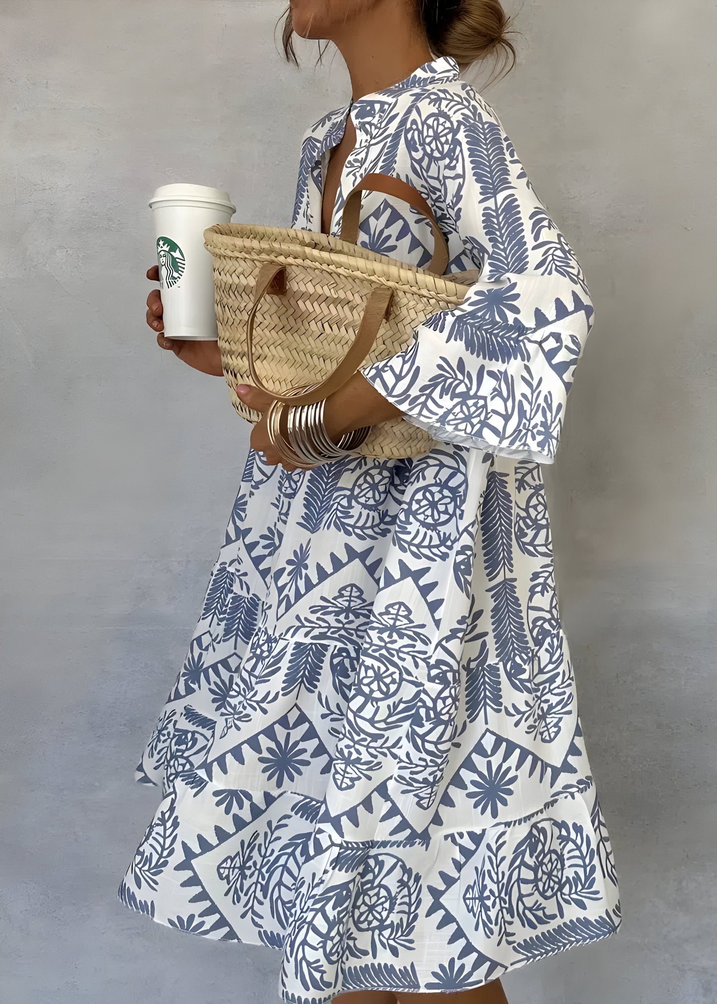 Idalina™ | Trendy Print Jurk