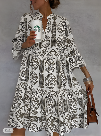 Idalina™ | Trendy Print Jurk