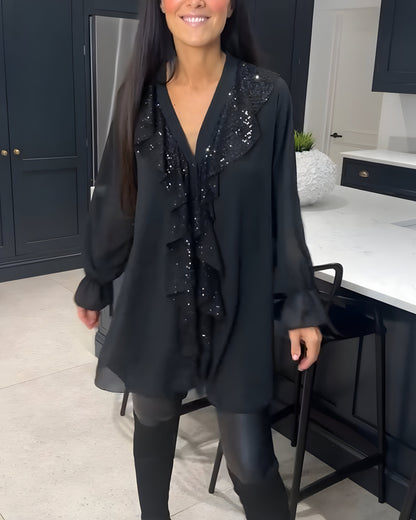 Skylar™ | Elegante Blouse met Volants