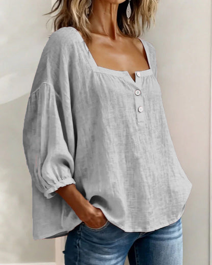 Felicie™ | Elegante Blouse met Vierkante Hals (1+1)