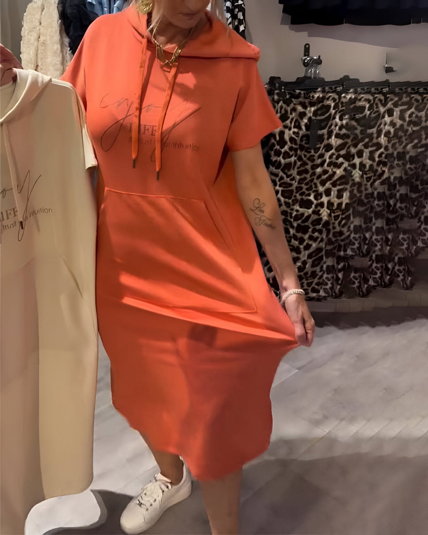 Mélina™ | Zachte hoodie jurk