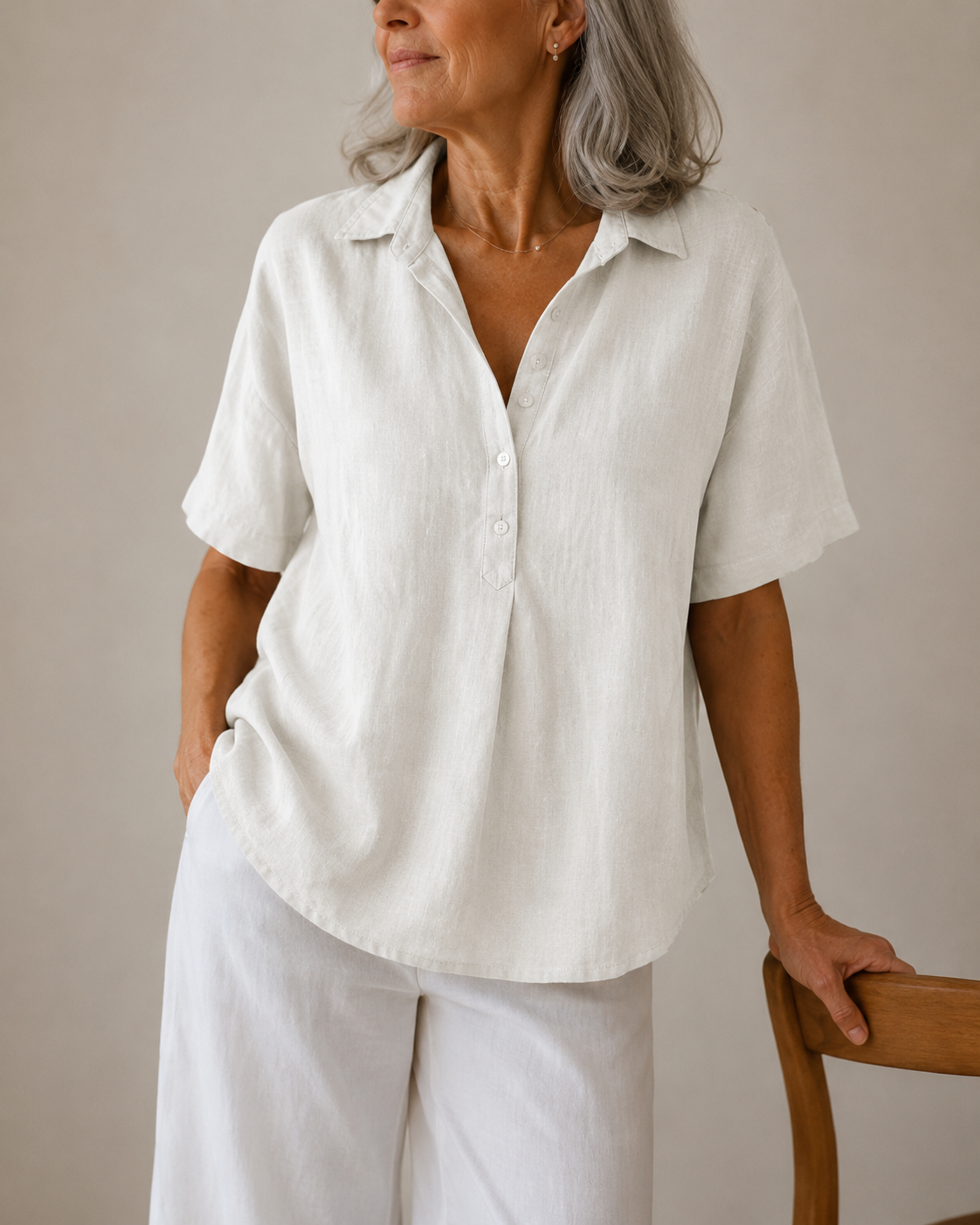 Sanne™ | Elegante Blouse met V-Hals