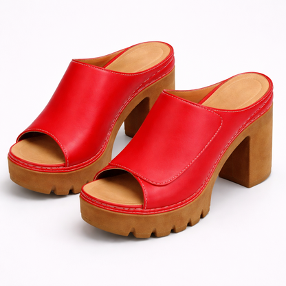 Mizella | Elegante Platform Sandalen met Dikke Hak