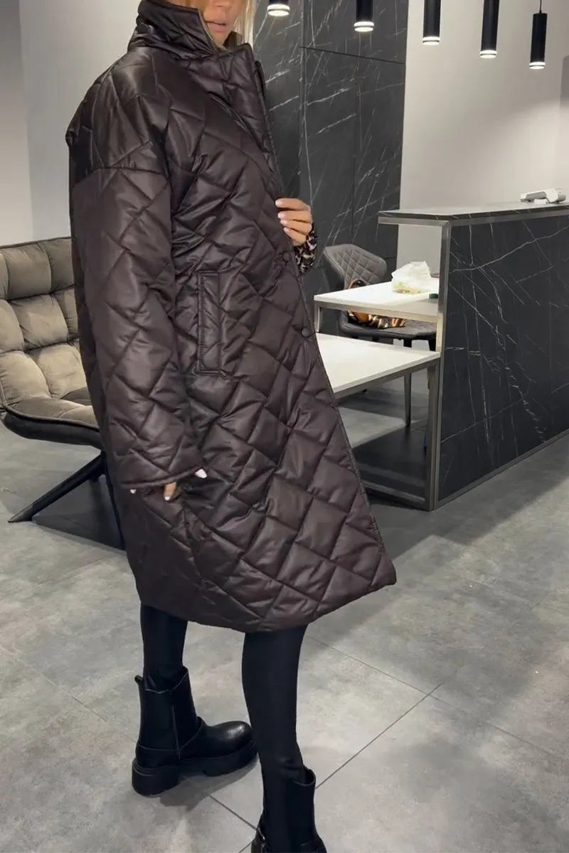Noor™ | Omkeerbare Puffer Jas met Luipaardprint