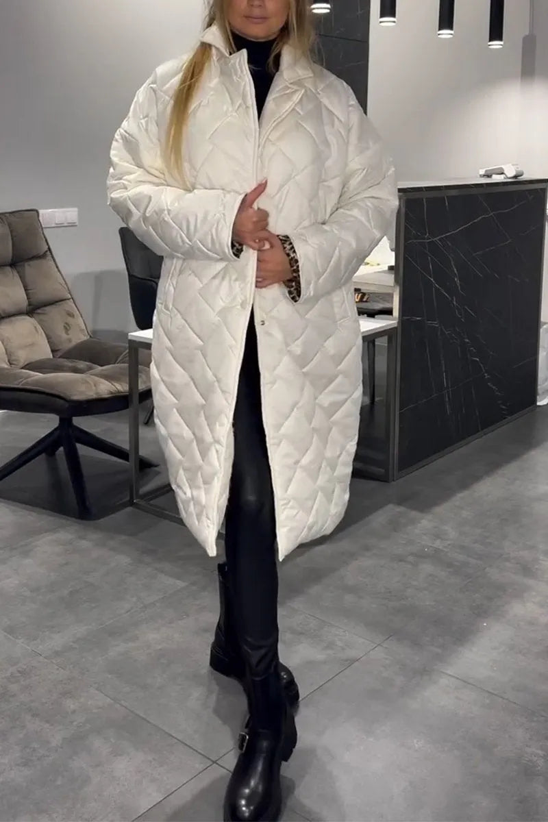 Noor™ | Omkeerbare Puffer Jas met Luipaardprint