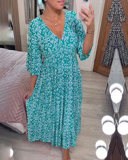 Élina™ | Elegante Maxi Jurk met Print